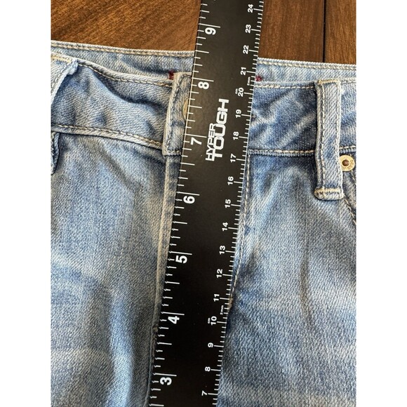 Dear John "Erin Slim Straight" Jeans Distressed Women’s Size 26 Striped Sides - Picture 4 of 12